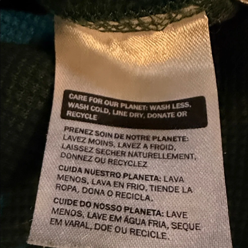 Levi's Men's Forest Green Waffle Knit Thermal Long Sleeve Shirt Size Small EUC